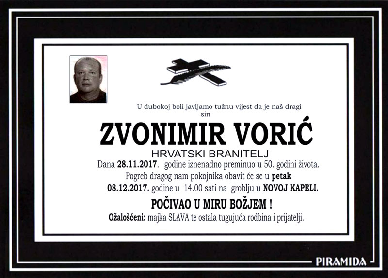 Vora osmrtnica