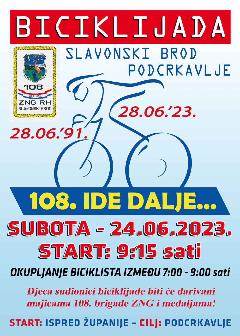 Plakat Biciklijada 108 2023